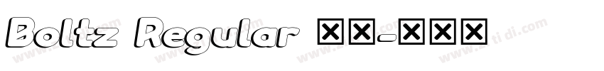 Boltz Regular 常规字体转换